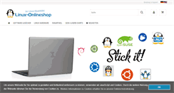 Desktop Screenshot of linux-onlineshop.de